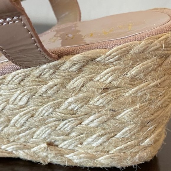 Lauren Ralph Lauren Chrissy Patent Leather Espadrilles Wedge Size 5B - Picture 10 of 15